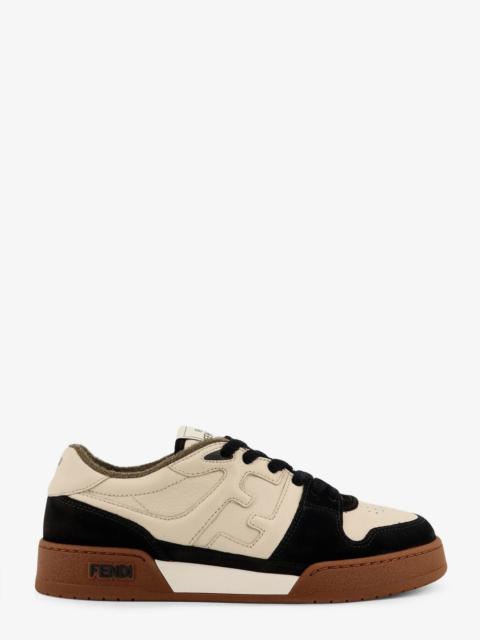FENDI Fendi Fendi Leather Sneakers With Suede Inserts