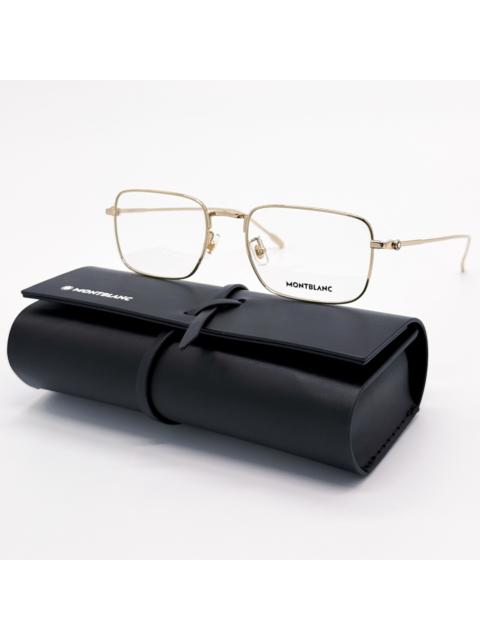 Montblanc NEW MONTBLANC EYEGLASSES MB0212O 004 GOLD MEN EYEWEAR