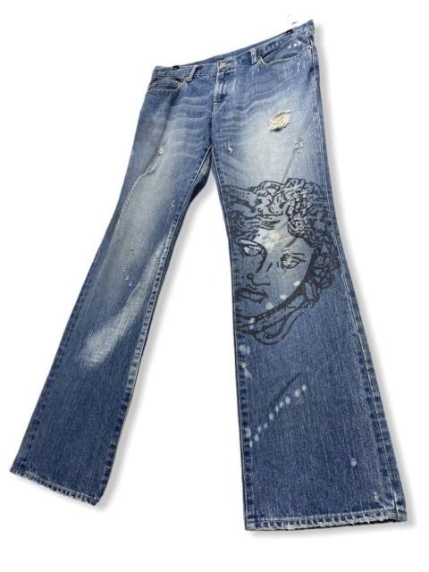 PPFM PPFM Medusa Art Flare Denim Inspired By Versace