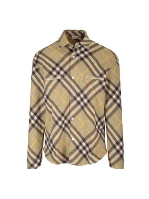 Burberry Check Pattern Long Sleeve Jacket