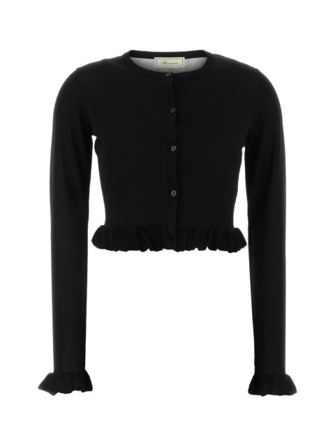 Blumarine Black viscose blend cardigan