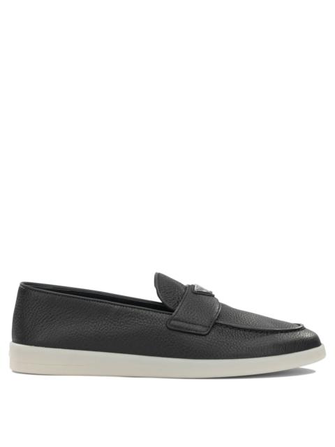 Prada Prada Leather Loafers Black Men