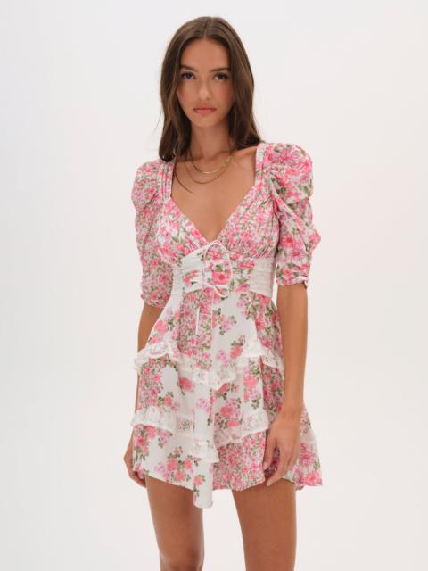 For Love & Lemons Rosalyn Mini Dress