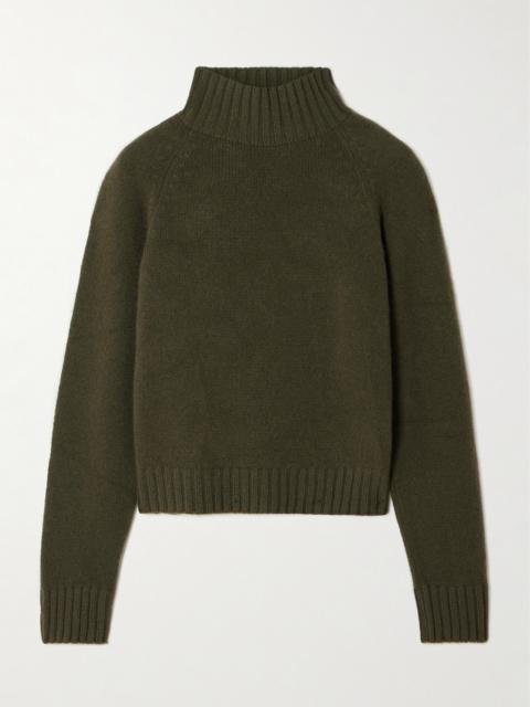The Elder Statesman Cropped Cashmere Turtleneck Sweater