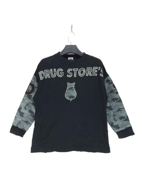 Other Designers Japanese Brand - The Drug Store's Club Camo Big Logo LS Shirt #2138-83