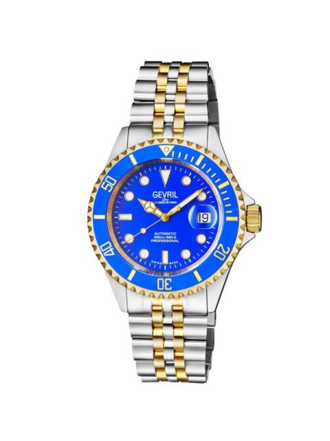 Other Designers Gevril Wall Street Automatic Blue Dial Two-tone Men's Watch 4856B