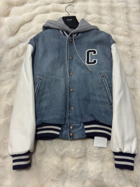 CELINE Celine Brand New Denim and Leather Panel Jacket