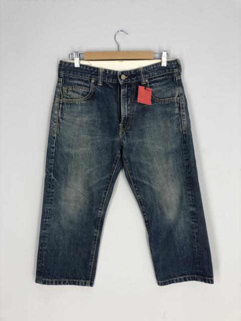 Other Designers Japanese Brand - Blue Blue Japan Stone Wash Jean Cropped Pant Size