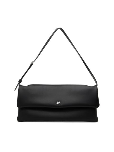 courrèges Black Cuff Leather Clutch