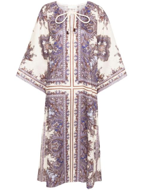 Zimmermann Zimmermann Women Paisley Print Linen Midi Dress