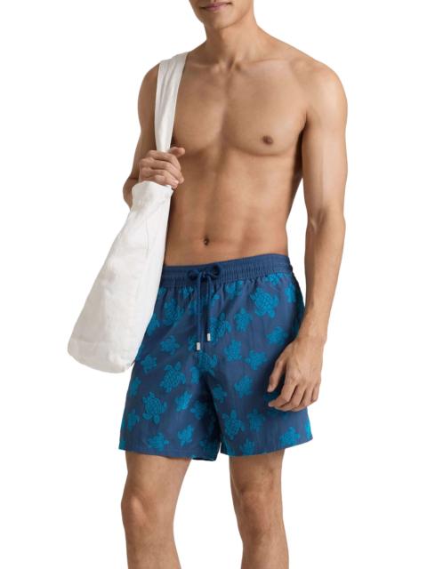 Vilebrequin RONDE DES TORTUES FLOCKED SWIMSUIT