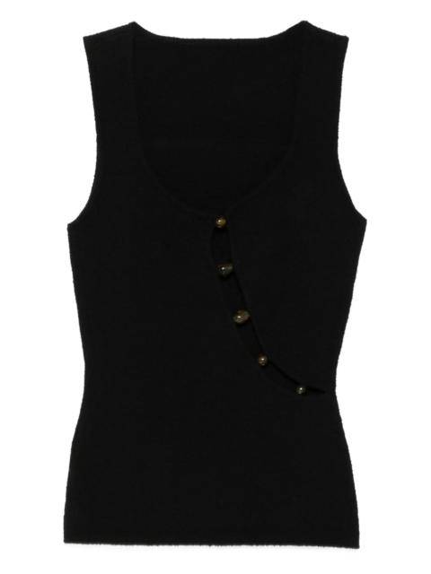 SIR. beaded cut-out tank top