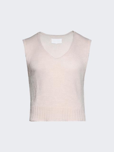 Maison Margiela Knit Vest Pale Pink