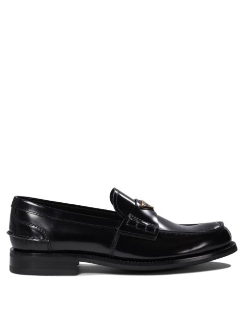 Prada Prada Brushed Leather Loafers