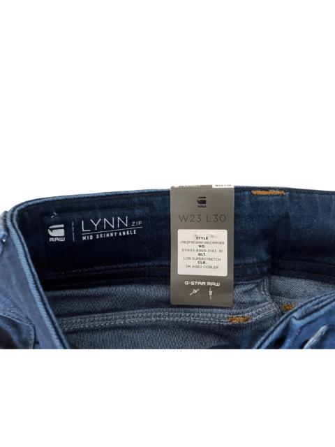 Other Designers G-Star Raw Lynn Zip Mid Skinny Ankle Jeans Navy BNWT W23 L30