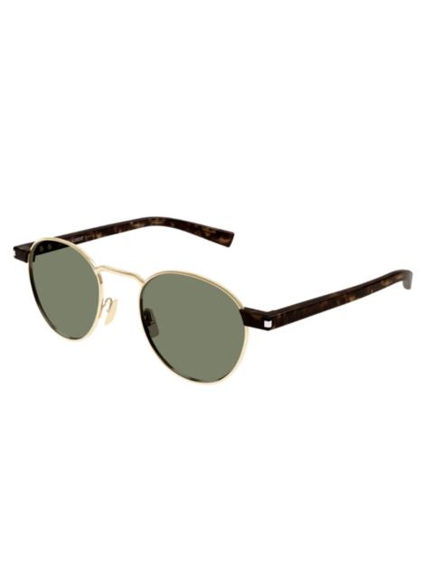 SAINT LAURENT Saint Laurent Green Round Ladies Sunglasses SL 707 002 49