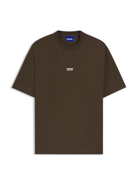 HUGO LOGO-PRINT T-SHIRT IN COTTON JERSEY