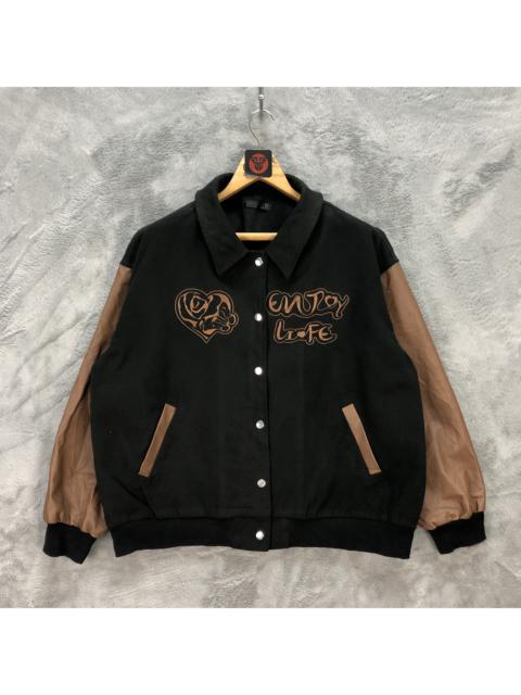 Other Designers Vintage - DAZY ENJOY LIFE WOOL VARSITY JACKET #6259-56