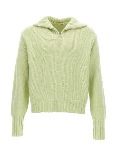 Auralee Men Half Zip Sweater