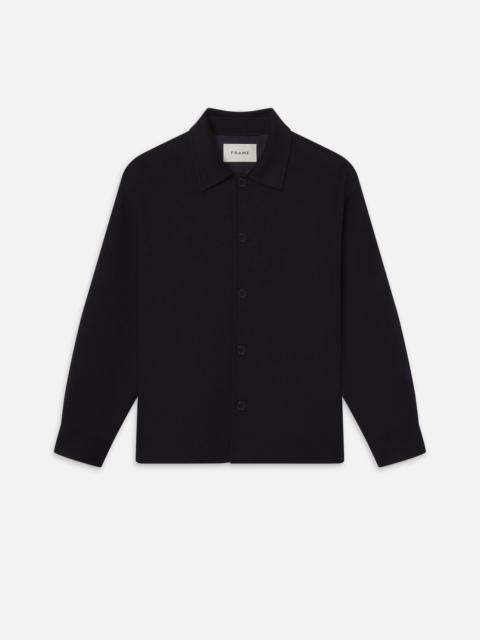FRAME Double Face Shirt Jacket in Dark Navy