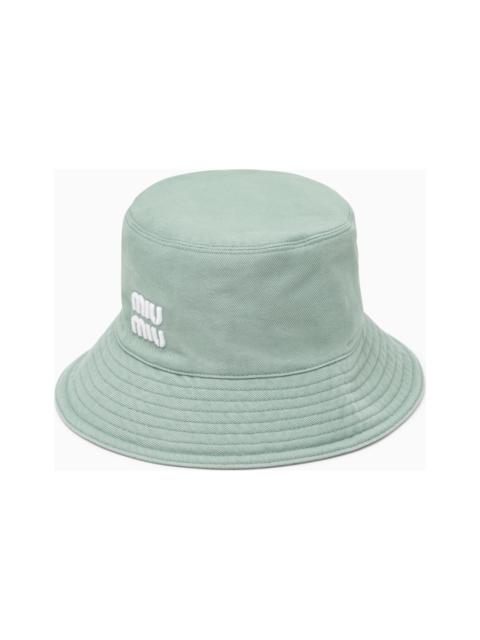 Aquamarine Cotton Bucket Hat