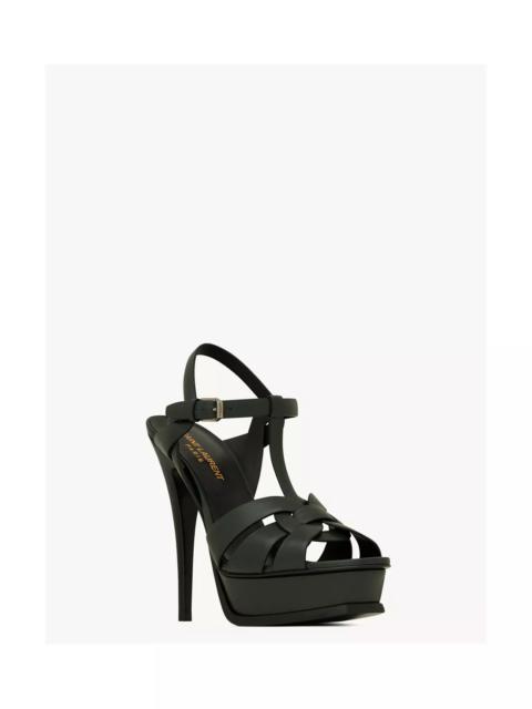 SAINT LAURENT Women's Tribute Platform Sandals