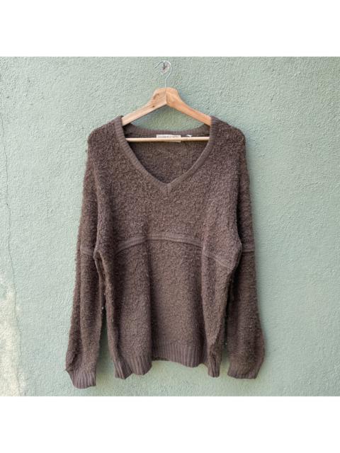 Other Designers Coloured Cable Knit Sweater - Vintage Contedazur V Neck Knitwear Sweater Jumper