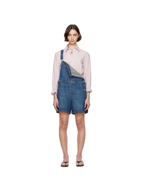 Levi's Blue Utility Shortall Denim Overalls