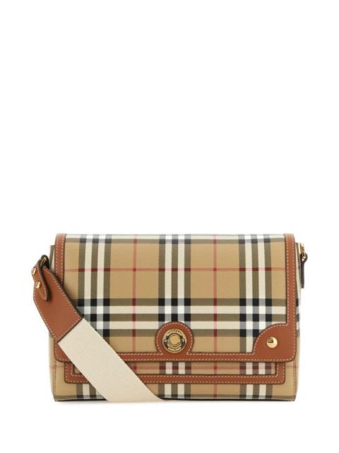 Burberry Women Embroidered Fabric Note Crossbody Bag