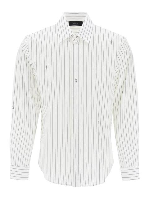 Amiri Striped Shirt With Staggered Logo