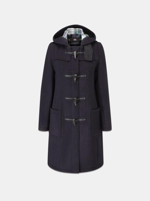 GLOVERALL Women's Long Slim Fit Freda Duffle Coat Navy Dress Gordon