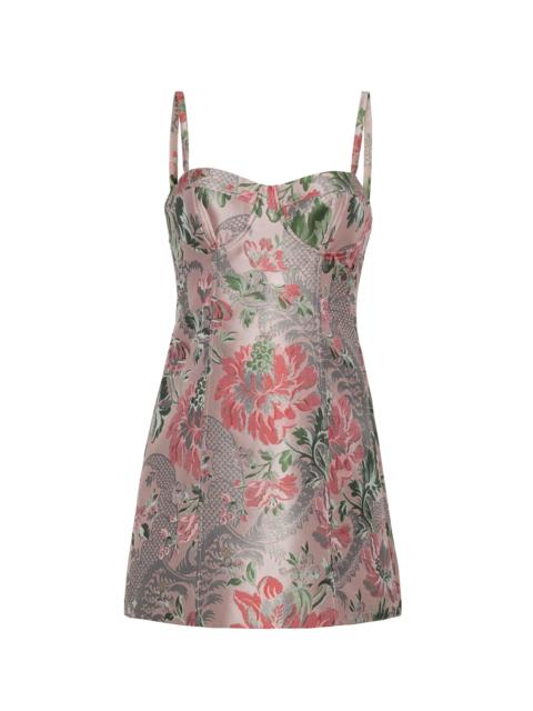 Cara Cara Claudine Mini Dress
Bold in Metallic Jacquard, Sweet at Heart