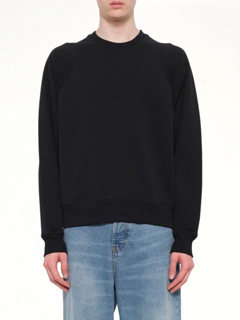 AMI Paris Small Embossed ADC Sweatshirt in Black
