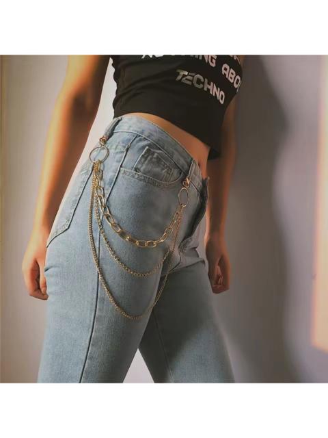 Other Designers Jewelry - MULTI-Layer Charm Pant Chain • Cyber Y2K Grunge