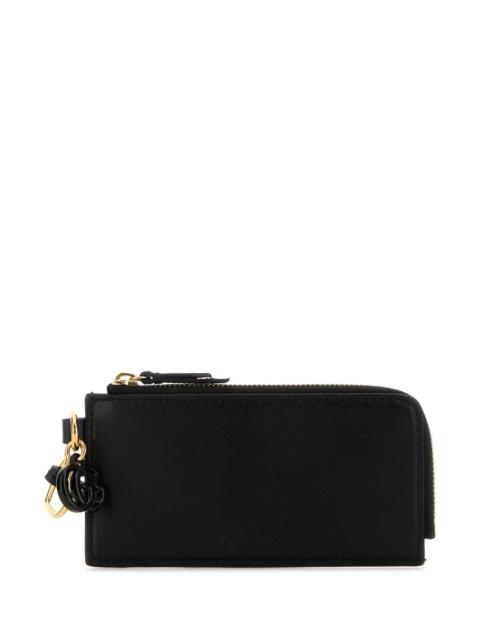 GUCCI Gucci Women Black Leather Card Holder