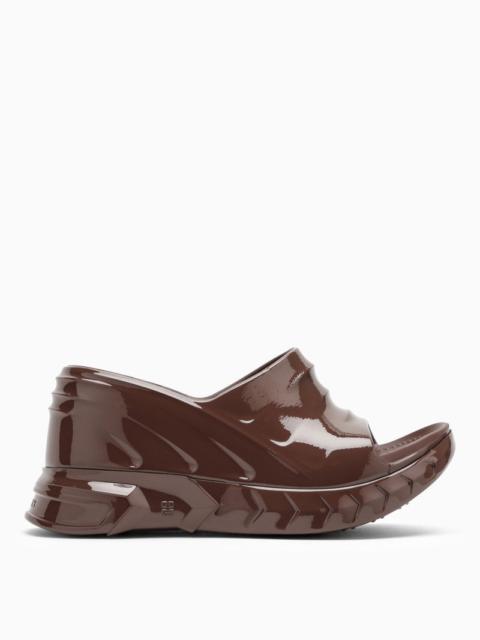 Givenchy Marshmallow Wedge Sandals Chocolate Women