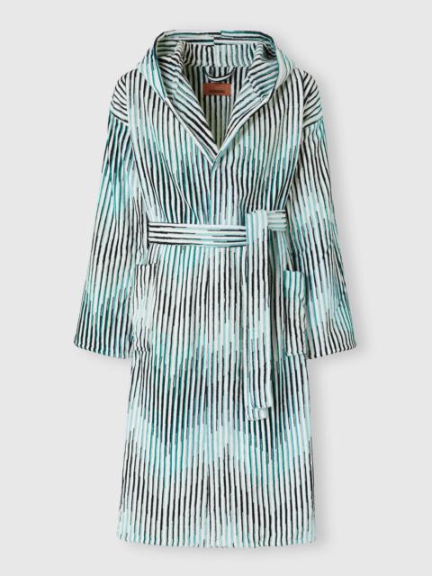 Missoni Arpeggio bathrobe in slub cotton terry