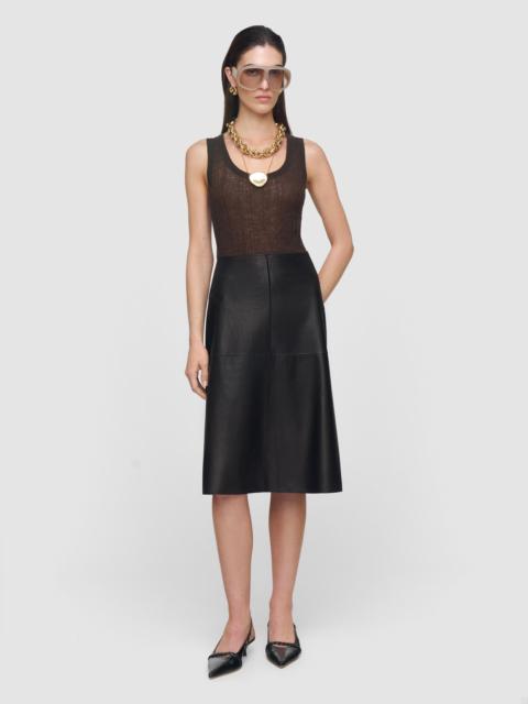 JOSEPH Niven Soft Nappa Leather Skirt