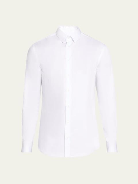 GIORGIO ARMANI Men's Solid Cotton Sport Shirt