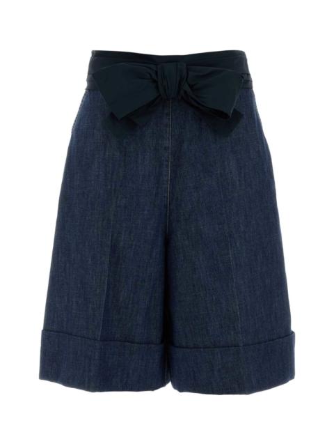 Valentino Denim Bermuda Shorts