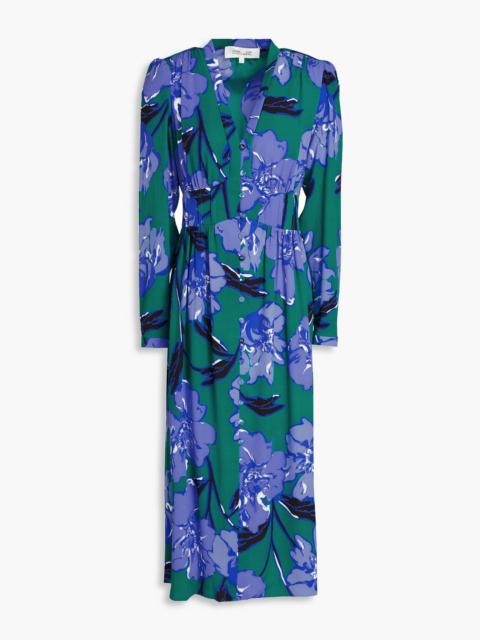 DIANE VON FURSTENBERG Erica floral-print crepe midi dress