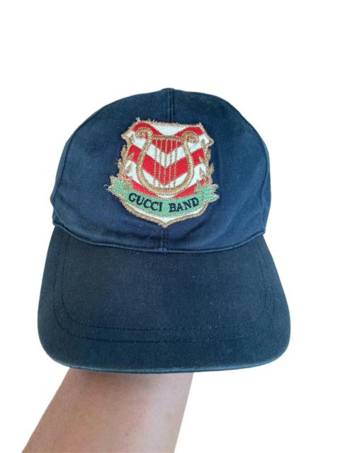 Authentic GUCCI Band Crest Logo Baseball Cap