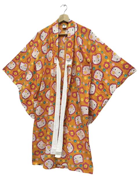 Other Designers Cartoon Network × Vintage - RARE🔥90’s SANRIO HELLO KITTY SUGARLAND Light Cotton Kimono