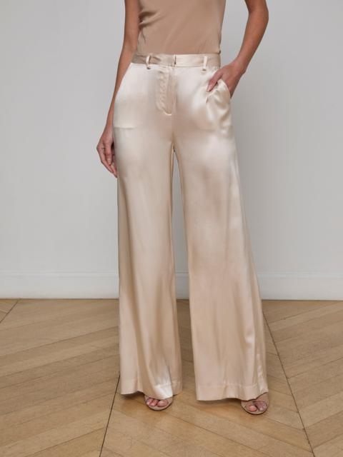 L'AGENCE Gavin Silk Wide-Leg Pant