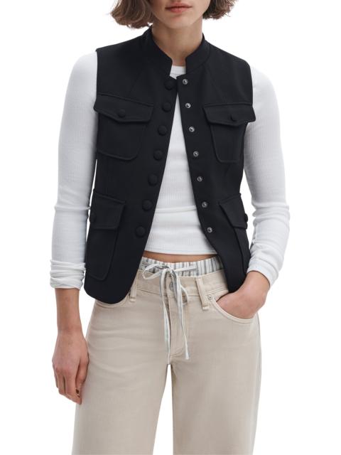 rag & bone rag & bone Mercer Ponte Vest in Black at Nordstrom