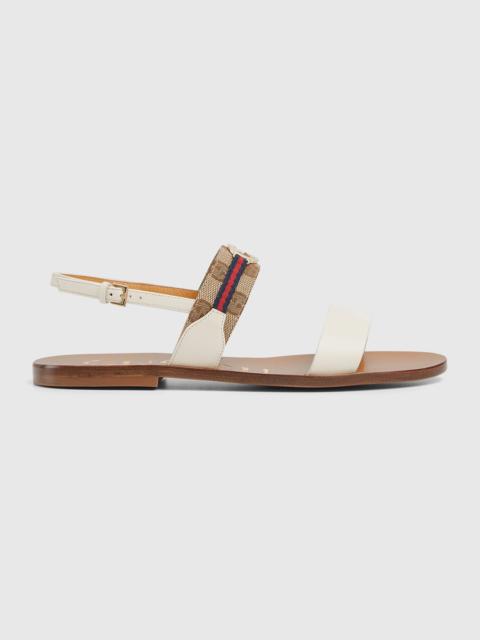 GUCCI Gucci Interlocking G Web Sandals