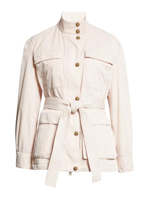 Moncler Moncler Maitake Belted Jacket in Neutral at Nordstrom