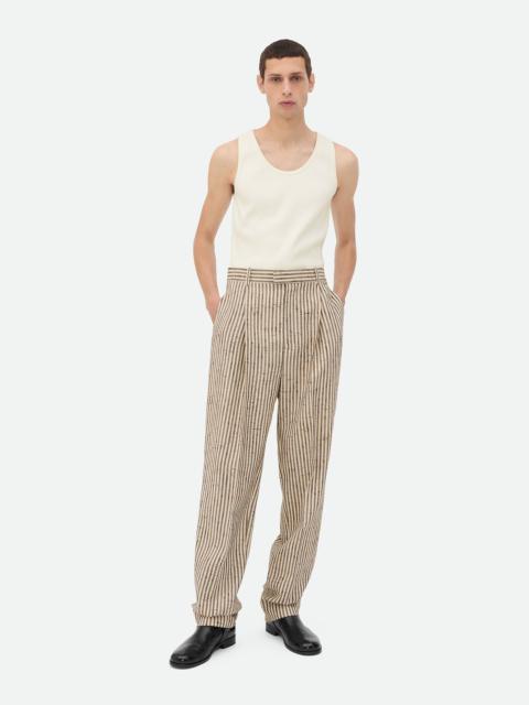Bottega Veneta Knotted Viscose And Silk Trousers