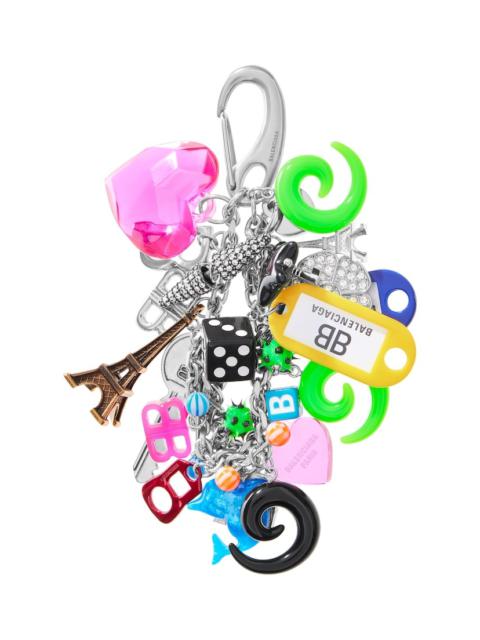 BALENCIAGA Pigalle Collector Bag Charm/keychain in Silver