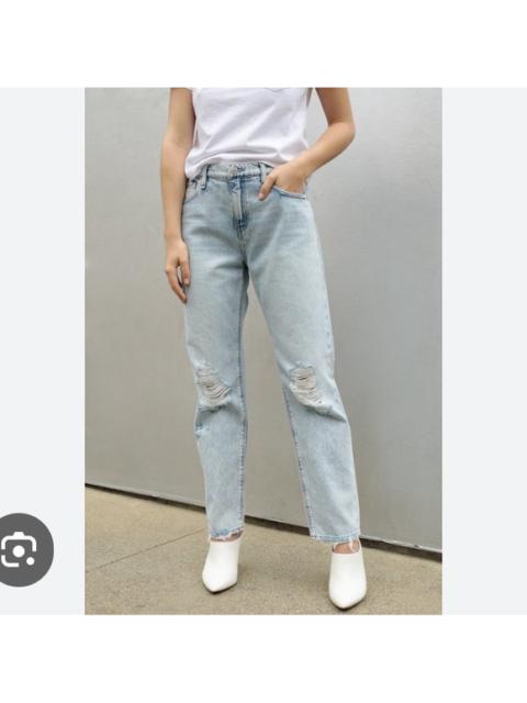 Other Designers Hudson Jeans - NWT Hudson Jessi Boyfriend‎ Distressed Light Wash Jeans Sz 25 $235
